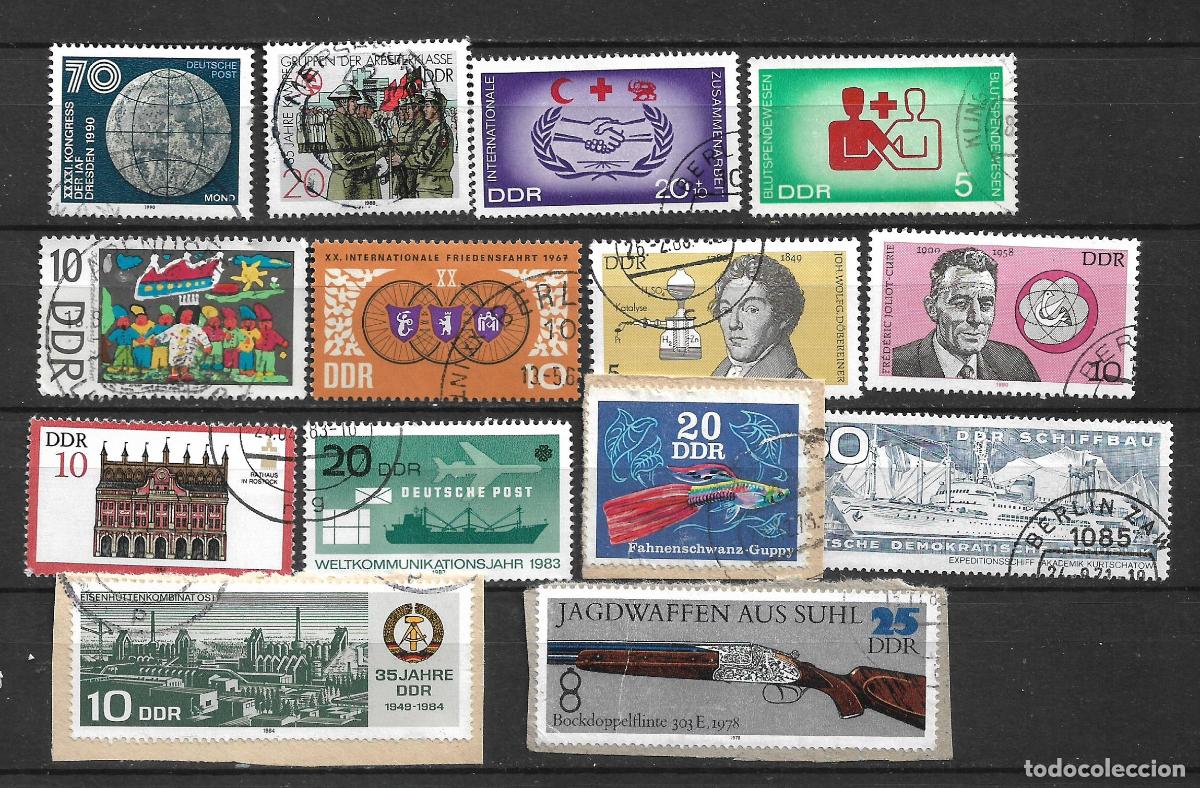 Sellos: alemania ddr lote 14 sellos usado - 30/16