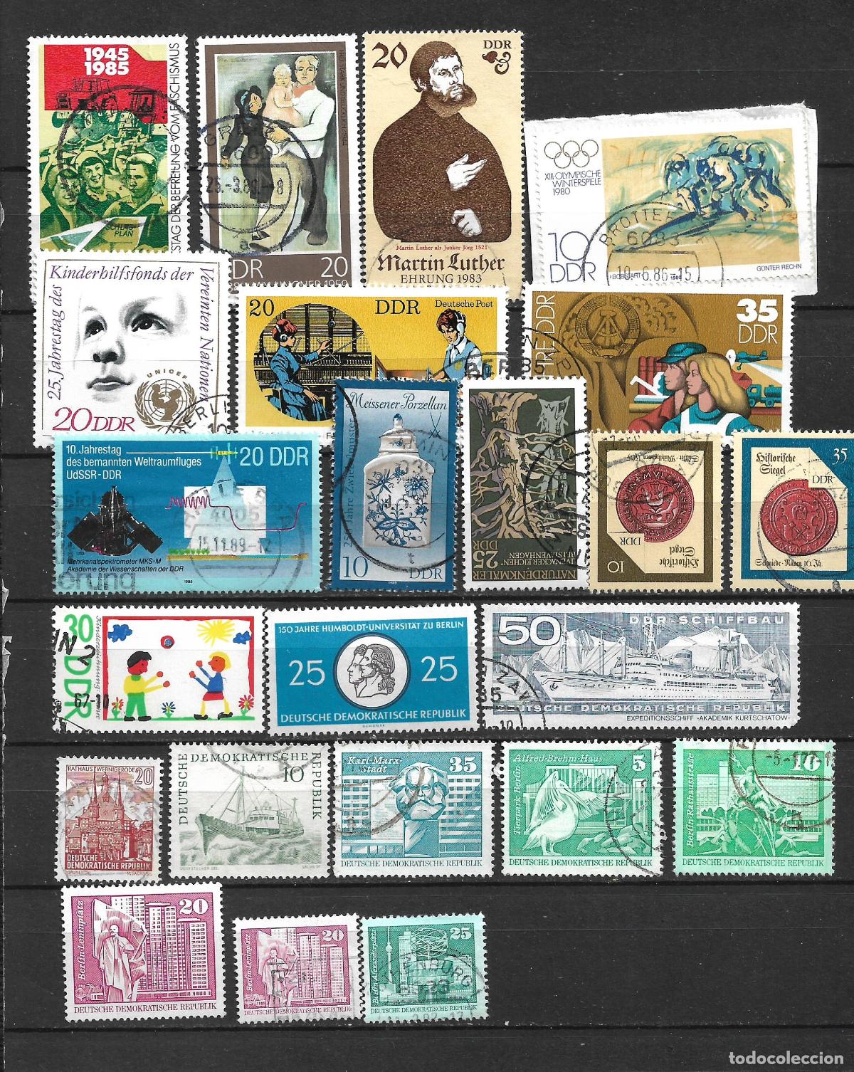 Sellos: alemania ddr lote 23 sellos usado - 30/16