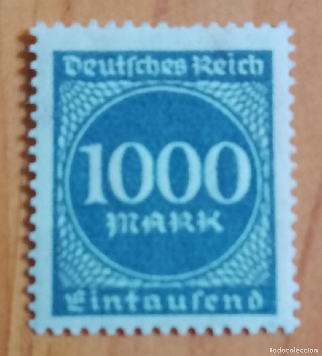 Sellos: ALEMANIA, DEUTSCHES REICH - 1000 MARK