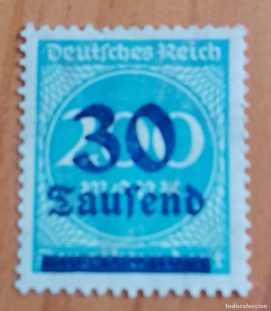 Sellos: ALEMANIA, DEUTSCHES REICH - 200 MARK - SUPERPUESTO 30 SAUFEND - A&Ntilde;O 1923