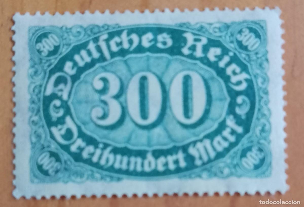 Sellos: ALEMANIA, DEUTSCHES REICH - V/F 300 DREIHUNDERT
