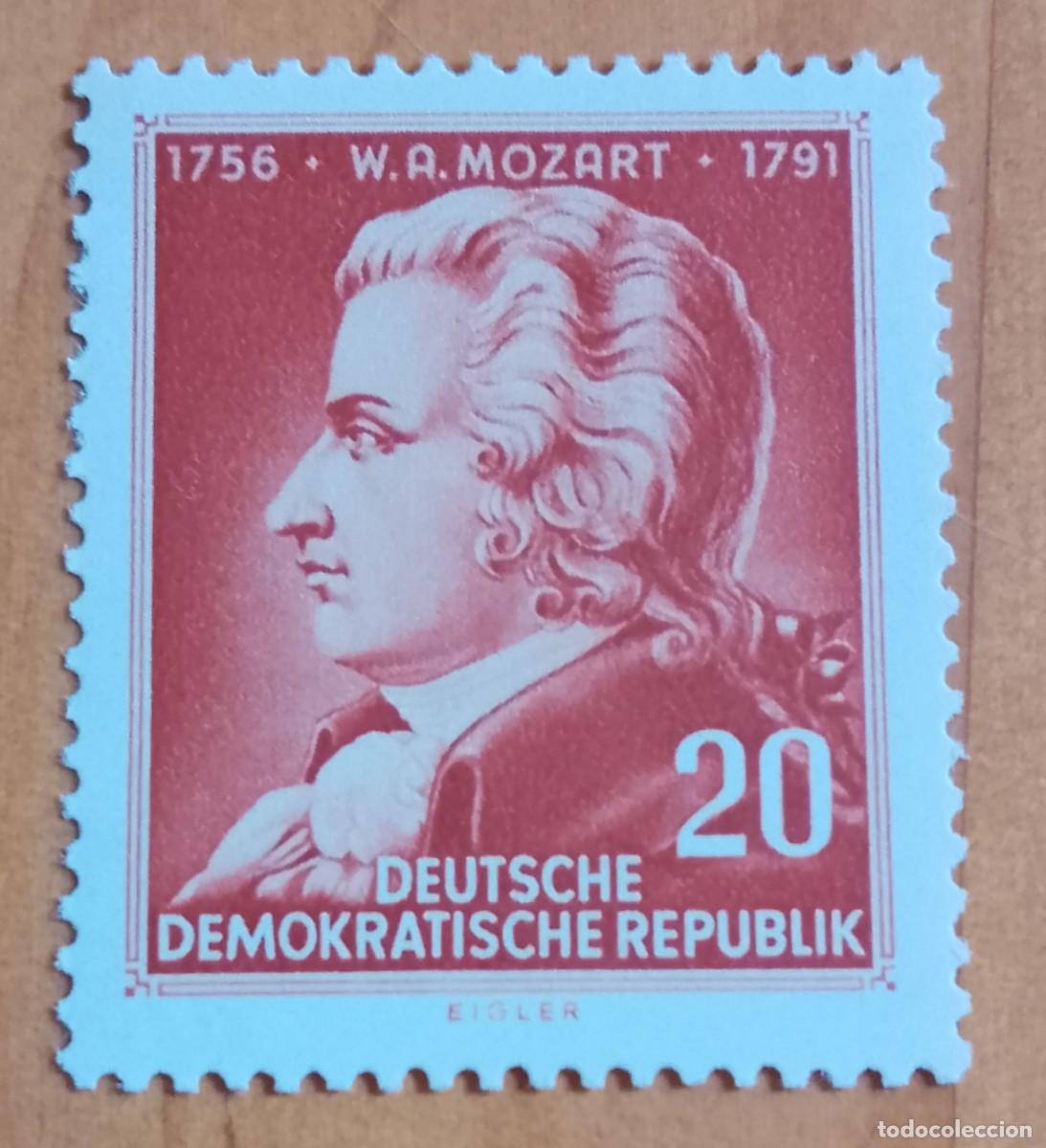 Sellos: ALEMANIA - RDA - W. A. MOZART 1756.1791