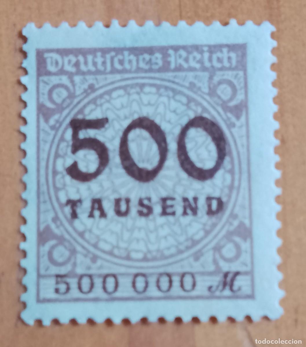 Sellos: ALEMANIA, DEUTSCHES REICH - 500 TAUSEND - 500.000 M