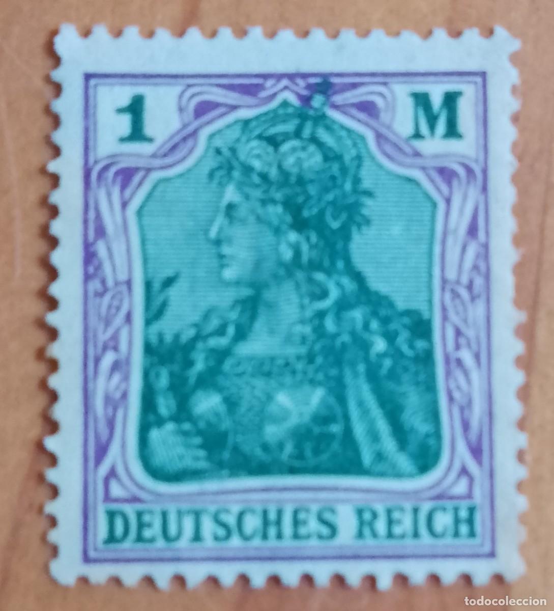 Sellos: ALEMANIA, DEUTSCHES REICH - 1 M - A&Ntilde;O 1916 - IMPERIO ALEM&Aacute;N