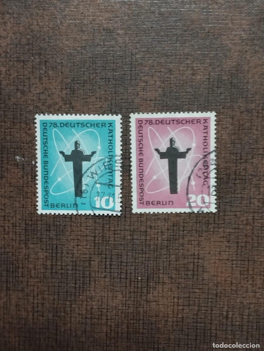 Sellos: 28.08/ Alemania Berl&iacute;n.1958. Serie completa en usado