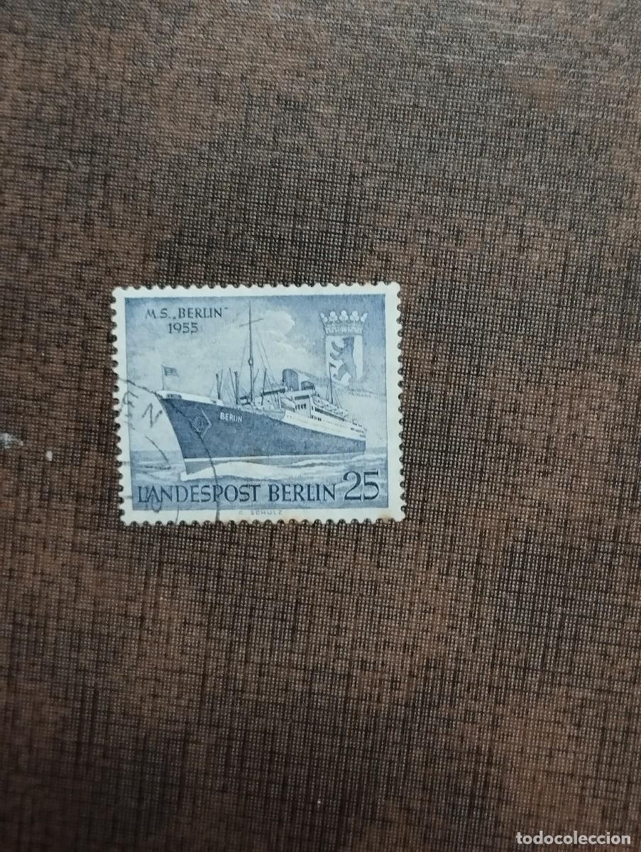Sellos: 28.08/ Alemania Berl&iacute;n.1955. 25 pf. en usado