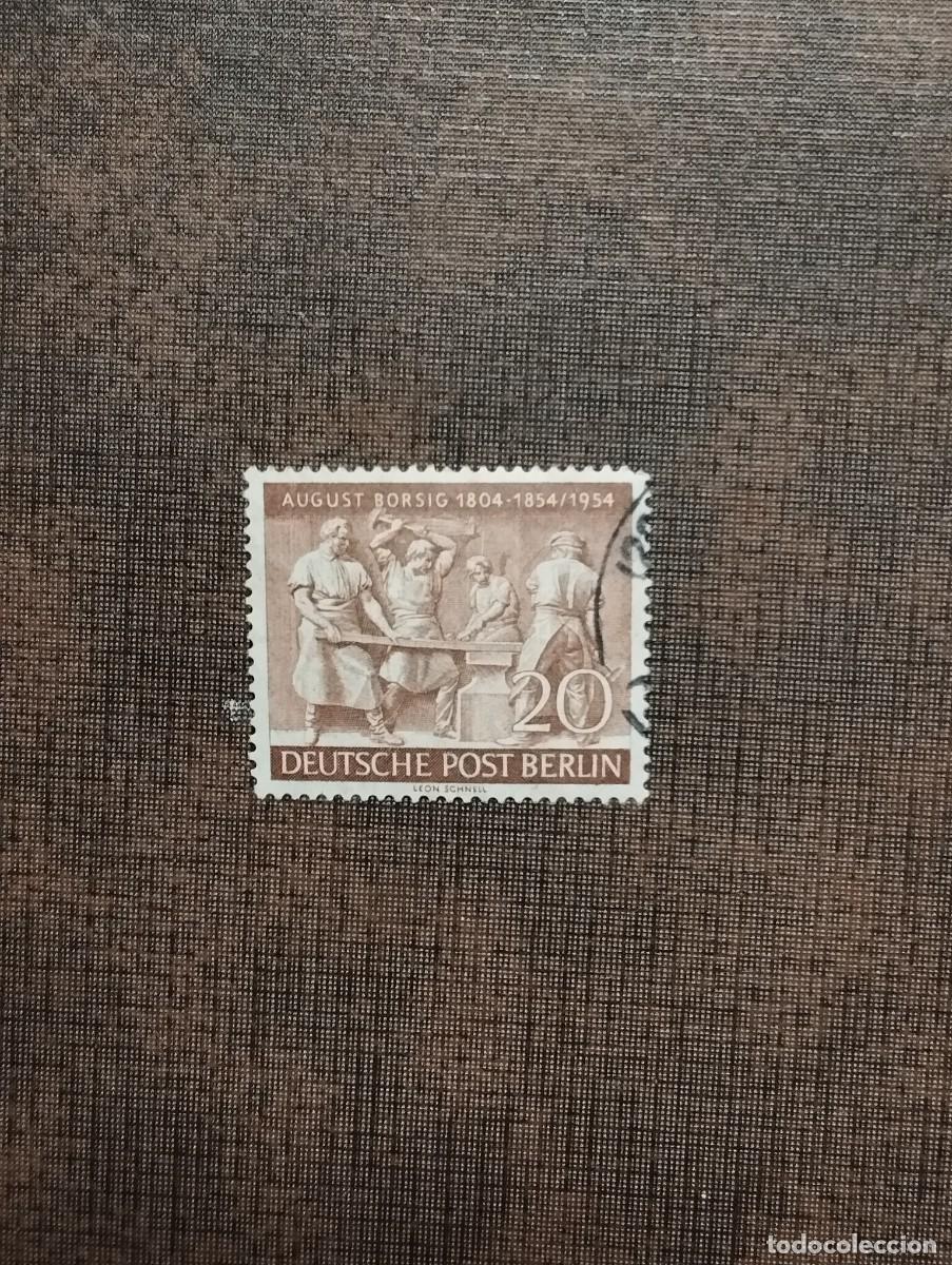 Sellos: 28.08. Alemania Berl&iacute;n.1954. Serie completa en usado