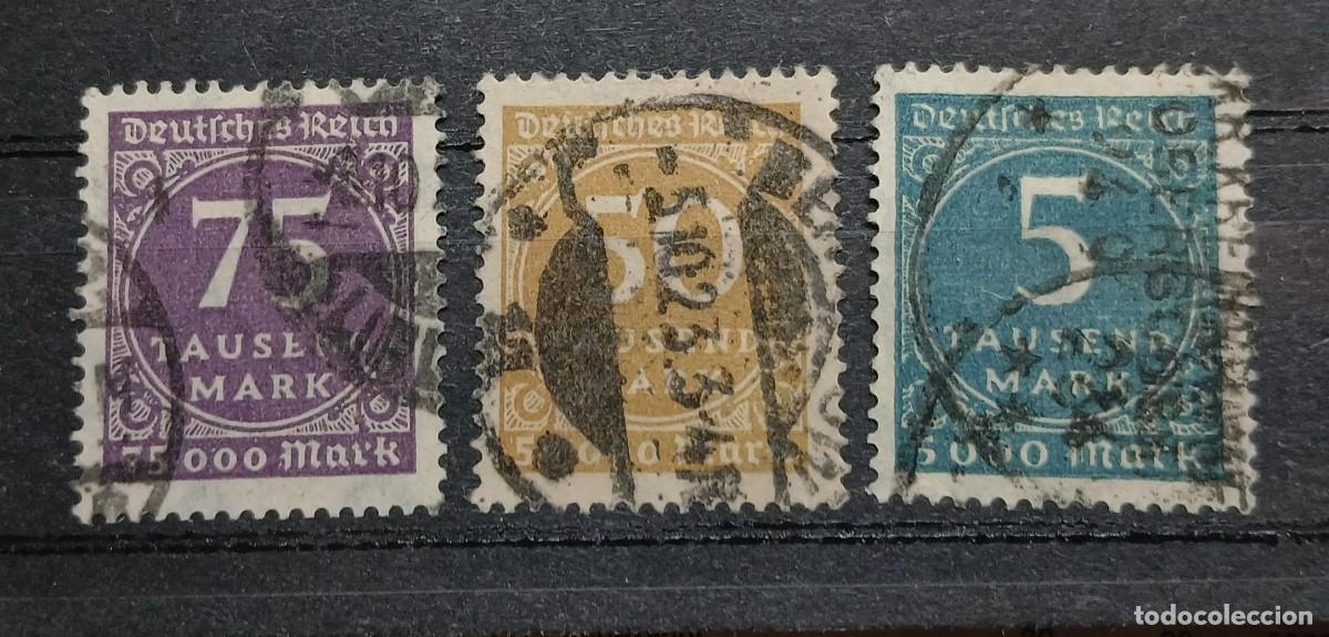 Sellos: Imperio alem&aacute;n 1923 M274-276 Firmados InflaBerlin