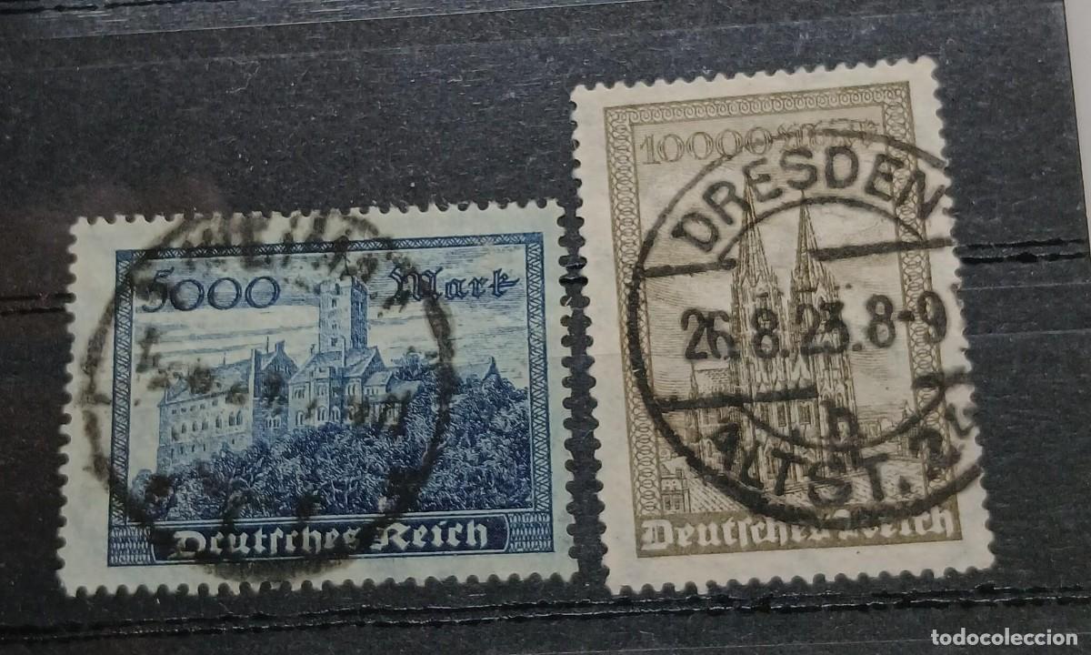 Sellos: Imperio alem&aacute;n 1923 M261-262 Firmados InflaBerlin