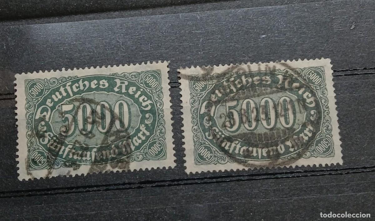 Sellos: Imperio alem&aacute;n 1923 M256 A, B Firmados InflaBerlin