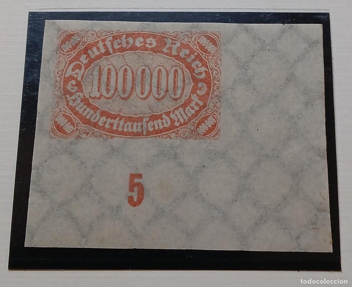 Sellos: Imperio alem&aacute;n 1923 M257U SIN DENTAR ESQUINA DERECHA. FIRMADO BPP