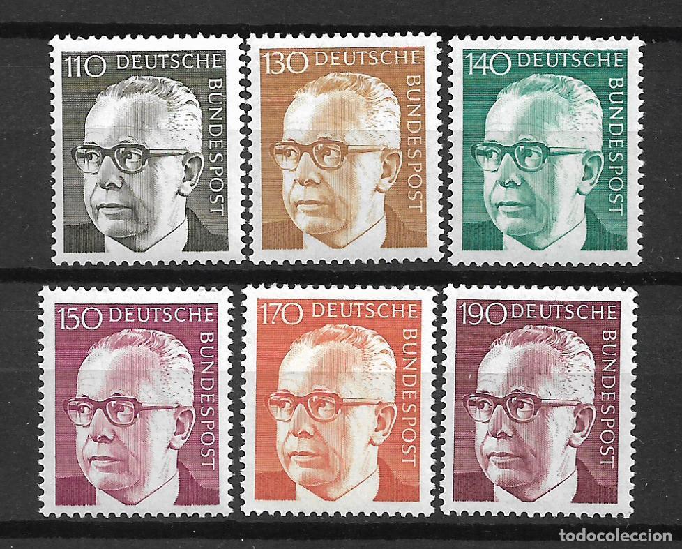 Sellos: alemania 1972 michel 727/732 ** mnh 15&euro; - 17/33
