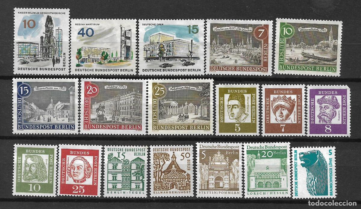 Sellos: alemania berlin lote 18 sellos (*) - 22/36