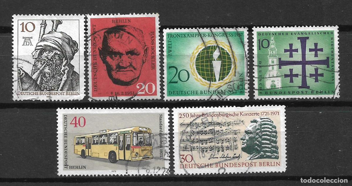 Sellos: alemania berlin lote 6 sellos usados - 23/32