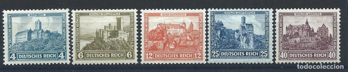 Sellos: Allemagne Empire N&deg;462/66**/* (MNH/MH) 1932 - Ch&acirc;teaux