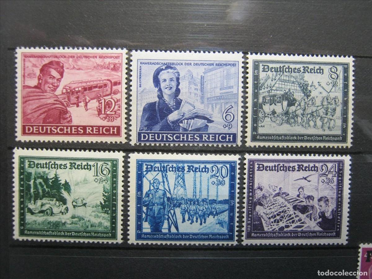 Sellos: ALEMANIA IMPERIO REICH 1944 SERIE YVERT 805/810 MNH** SIN CHARNELA LUJO.