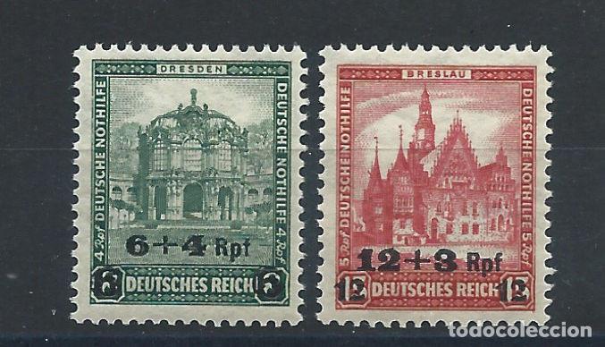 Sellos: Allemagne Empire N&deg;439/40** (MNH) 1932 - Timbres de 1931 surcharg&eacute;s