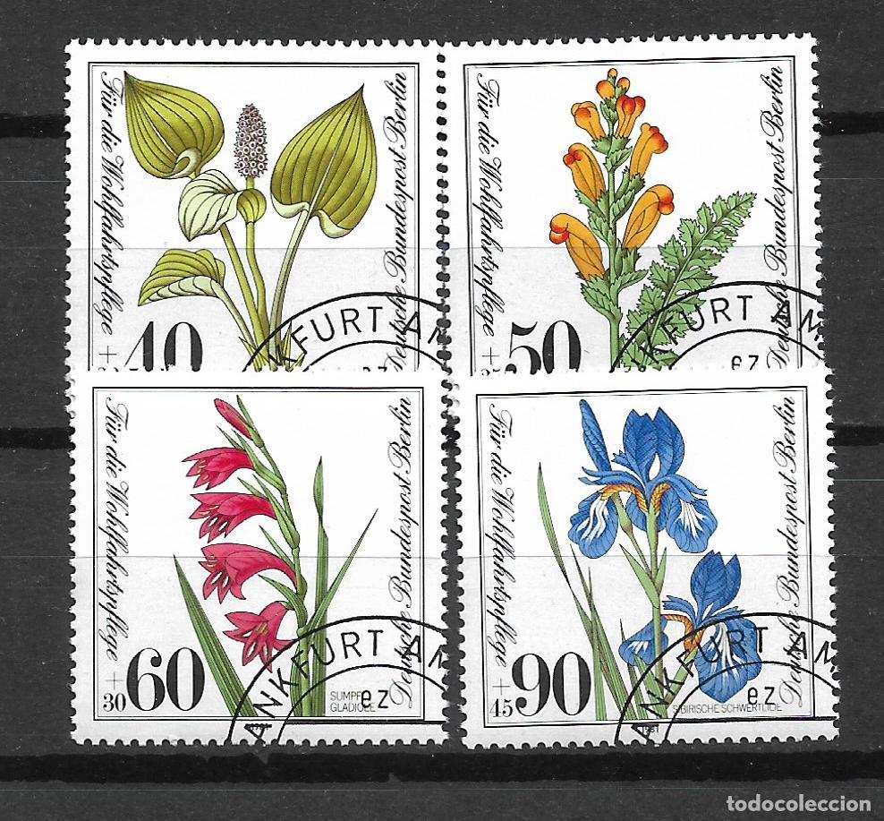 Sellos: alemania berlin 1981 michel 650/653 usado ** flora 5&euro; - 5/20