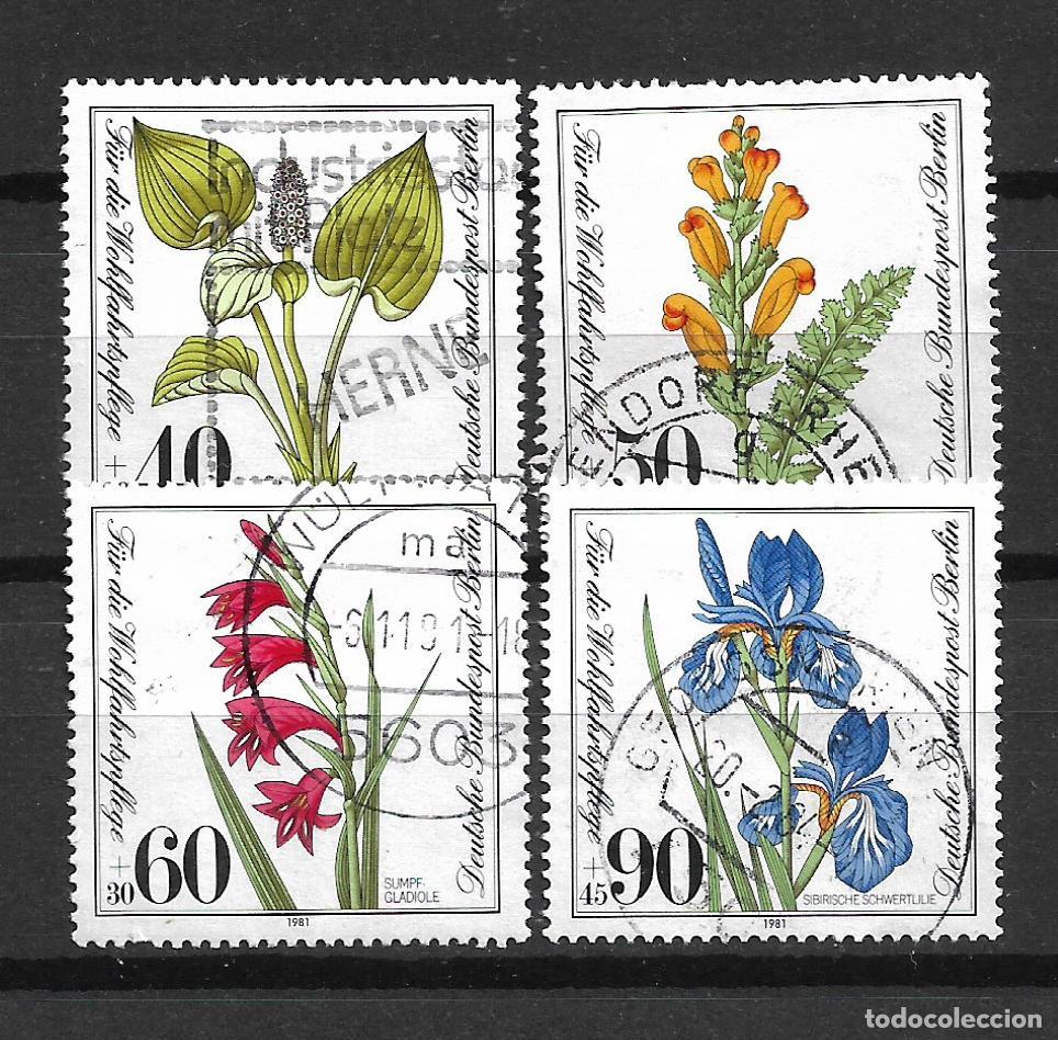 Sellos: alemania berlin 1981 michel 650/653 usado flora 5&euro; - 5/20