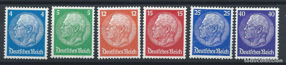 Sellos: Allemagne Empire N&deg;441+444+448+450+453+455** (MNH) 1932 - Hindenburg - Michel N&deg;467/72