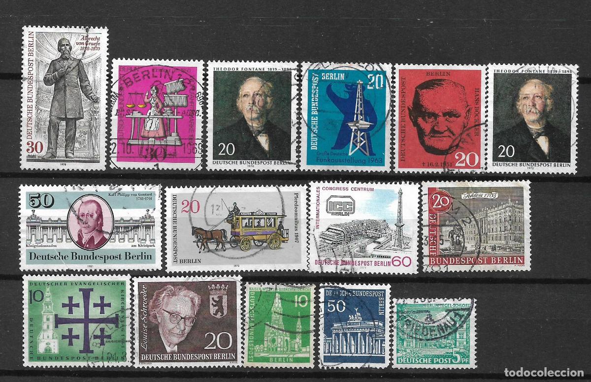 Sellos: alemania berlin lote 15 sellos usado - 2/2