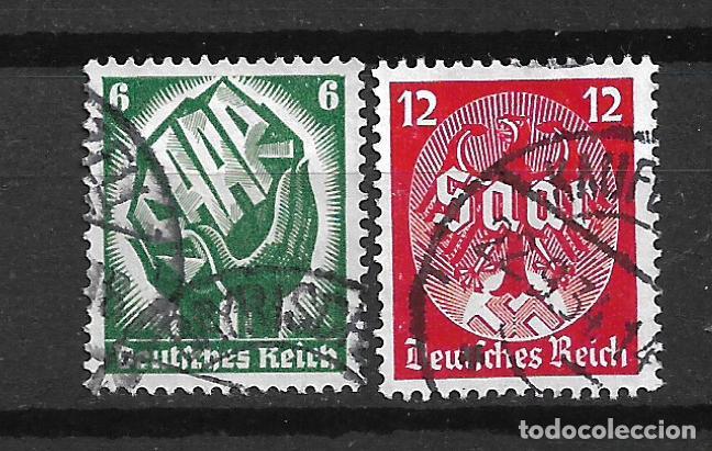 Sellos: alemania reich 1934 michel 544/545 usado completa - 2/4