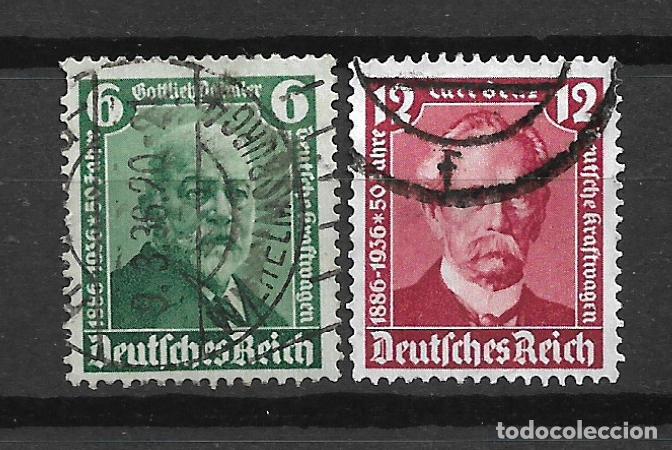 Sellos: alemania reich 1936 michel 604/605 usado completa - 2/4