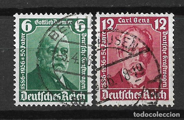 Sellos: alemania reich 1936 michel 604/605 usado completa - 2/4
