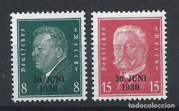 Sellos: Allemagne Empire N&deg;426A/26B** (MNH) 1930 - Timbres de 1928-32 surcharg&eacute;s