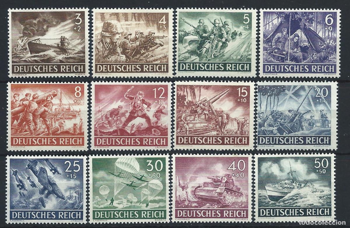 Sellos: Allemagne Empire N&deg;748/59**/(*) (MNH/MNG) 1943 - Journ&eacute;e des H&eacute;ros
