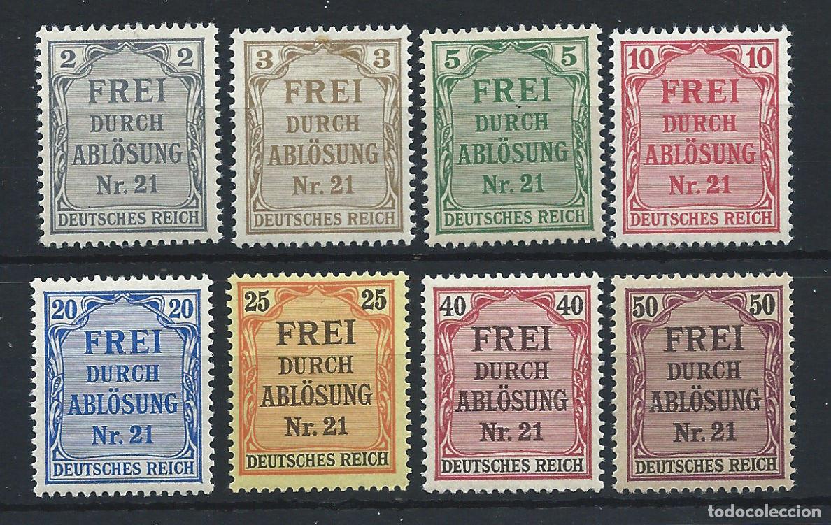 Sellos: Allemagne Empire Service N&deg;1/8** (MNH) 1903 - Chiffres