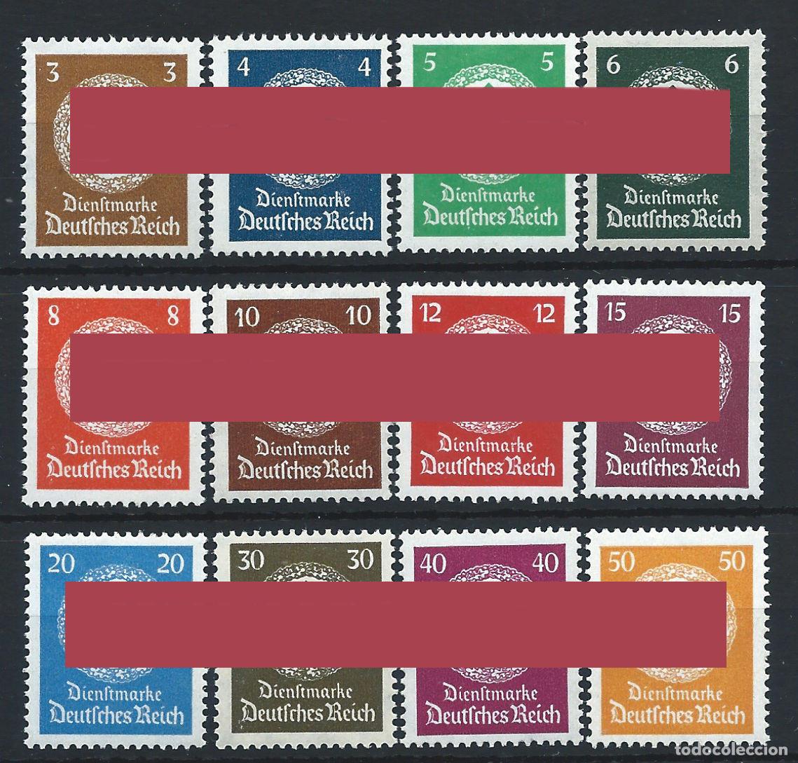 Sellos: Allemagne Empire Service N&deg;93/104** (MNH) 1934