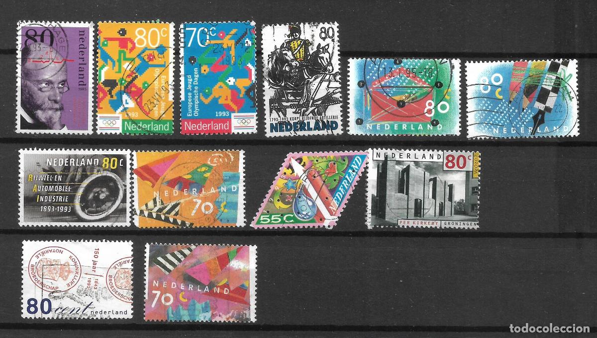 Sellos: holanda 1993 lote 12 sellos usados - 9/2