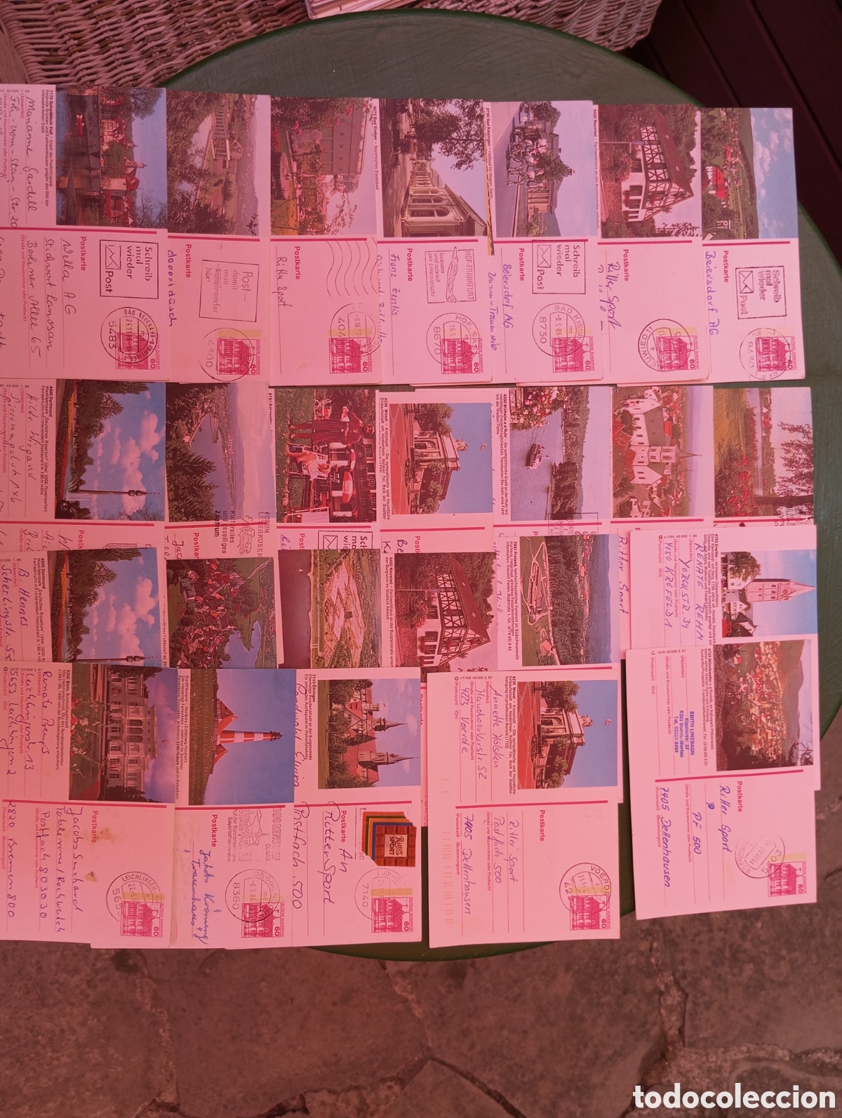 Sellos: ALEMANIA, LOTE DE 25 ENTEROS POSTALES CIRCULADOS. (1)