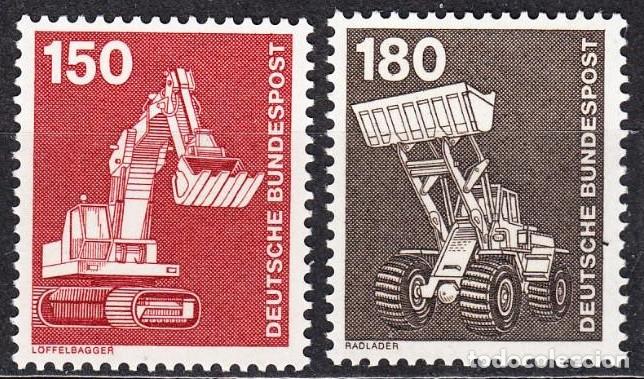 Sellos: ALEMANIA FEDERAL 1979 - SERIE BASICA - INDUSTRIA Y TECNICA - YVERT 859/860**