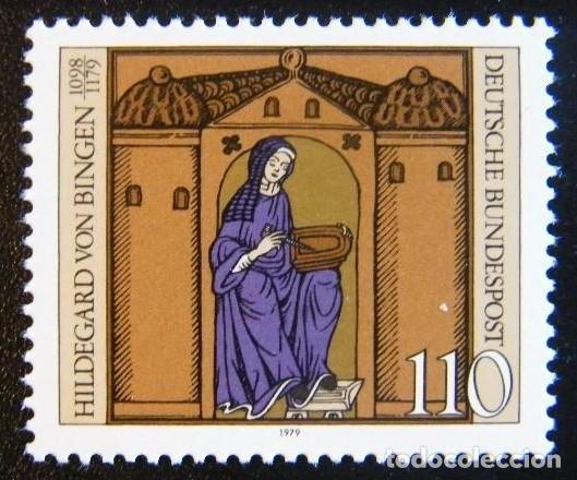 Sellos: ALEMANIA FEDERAL 1979 - SANTA HILDEGARDE - YVERT 864**