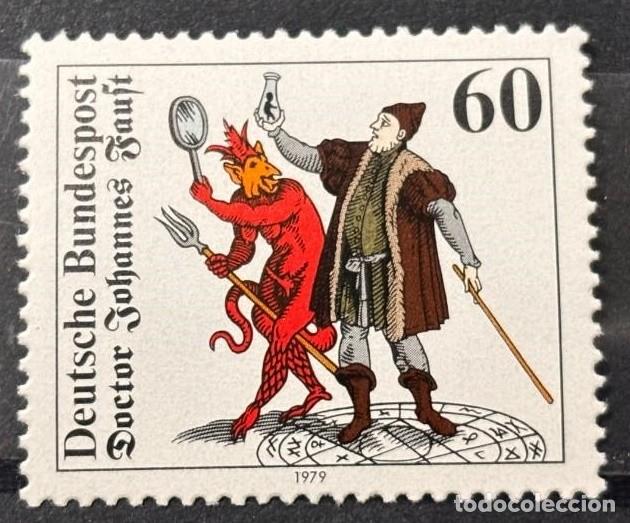 Sellos: ALEMANIA FEDERAL 1979 - DOCTOR JOHANNES FAUST - YVERT 875**