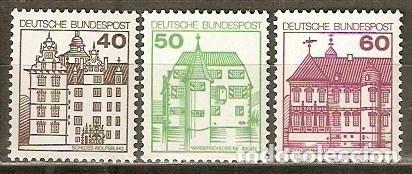 Sellos: ALEMANIA FEDERAL 1979-1980 - SERIE BASICA - CASTILLOS - YVERT 876/878**