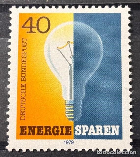 Sellos: ALEMANIA FEDERAL 1979-1980 - AHORRO DE ENERGIA - YVERT 880**
