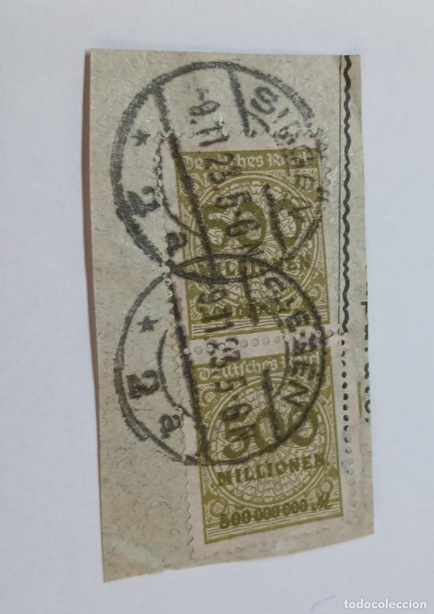 Sellos: Imperio alem&aacute;n 1923. Par del M324