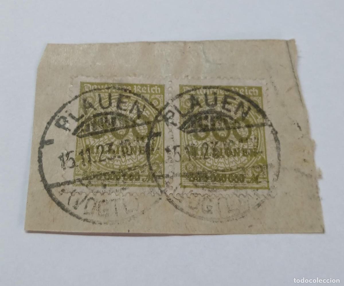 Sellos: Imperio alem&aacute;n 1923. Par del M324