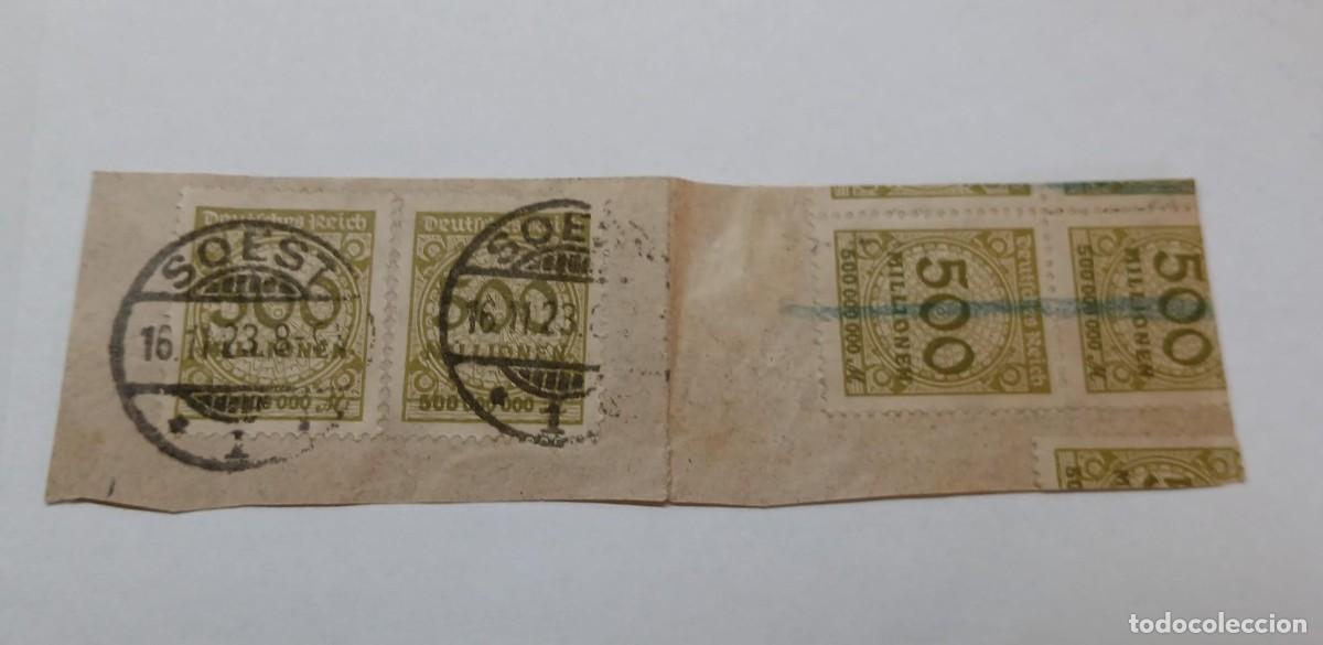 Sellos: Interesante trozo de carta con del M324 VER