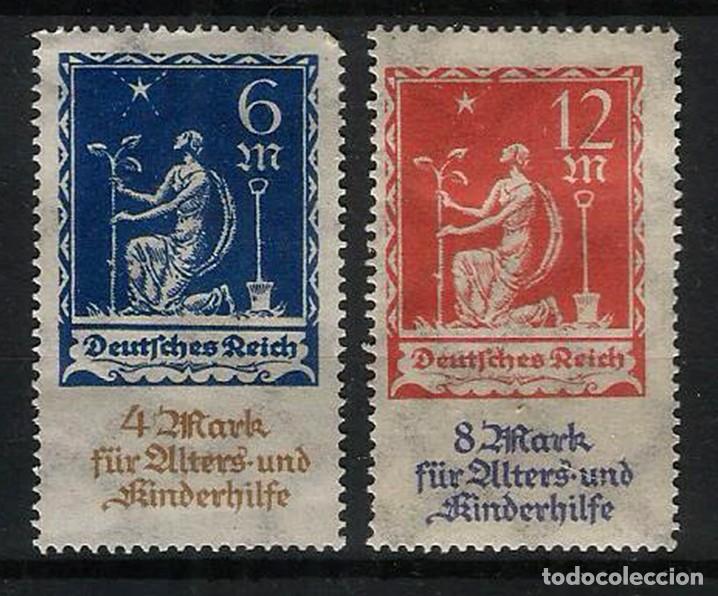 Sellos: ALEMANIA IMPERIO - 1922 - Beneficencia - SERIE COMPLETA Nueva