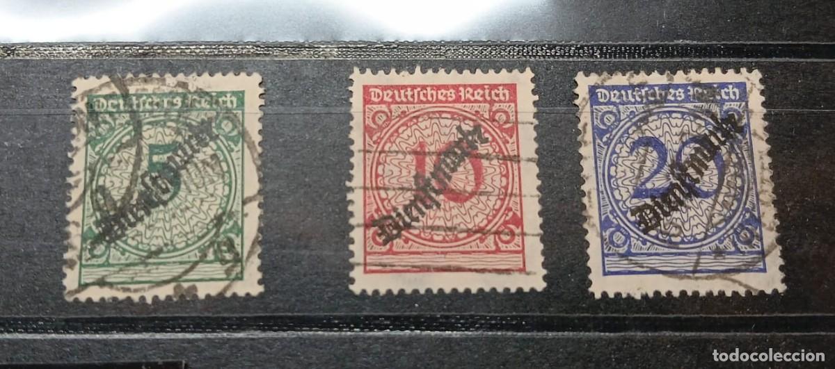Sellos: Imperio alem&aacute;n sello de servicio 1923 M100-102 (HT)