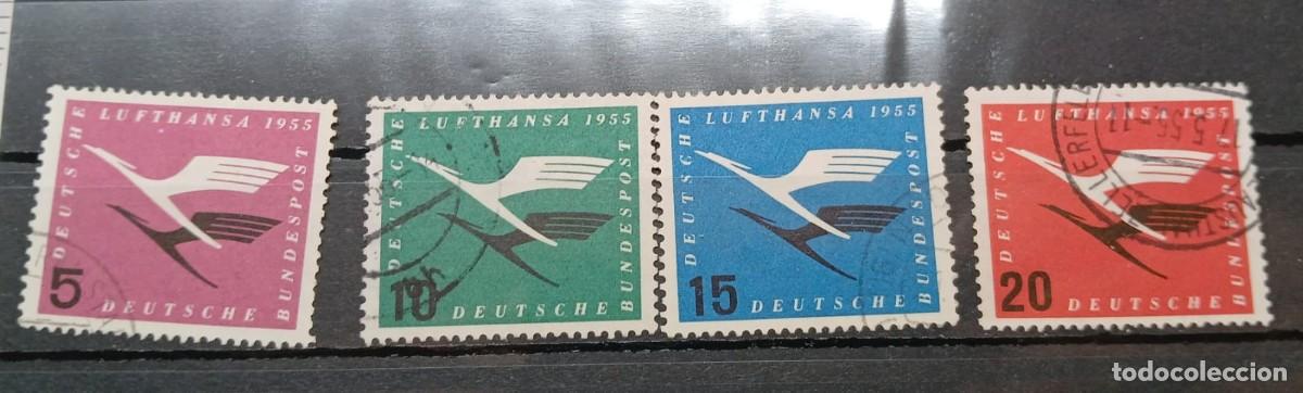 Sellos: Alemania federal 1955 serie con error de placa