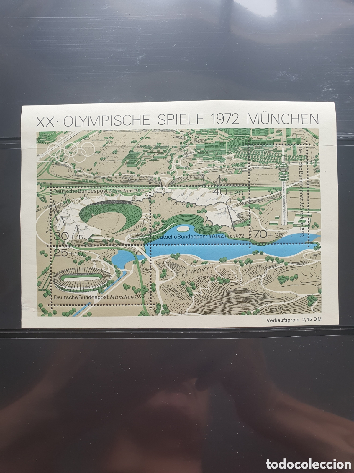 Sellos: Hoja bloque M&uacute;nich Olimpiadas 1972