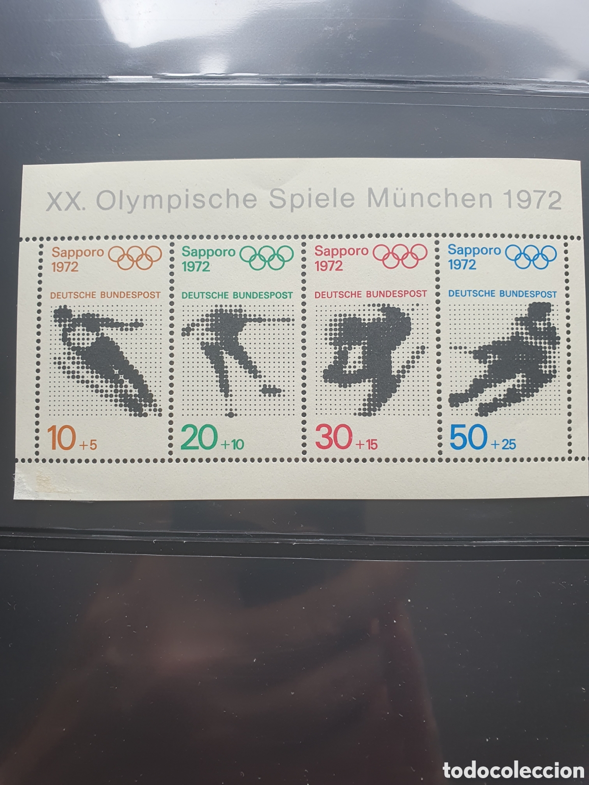 Sellos: Hoja bloque Olimpiadas M&uacute;nich 1972