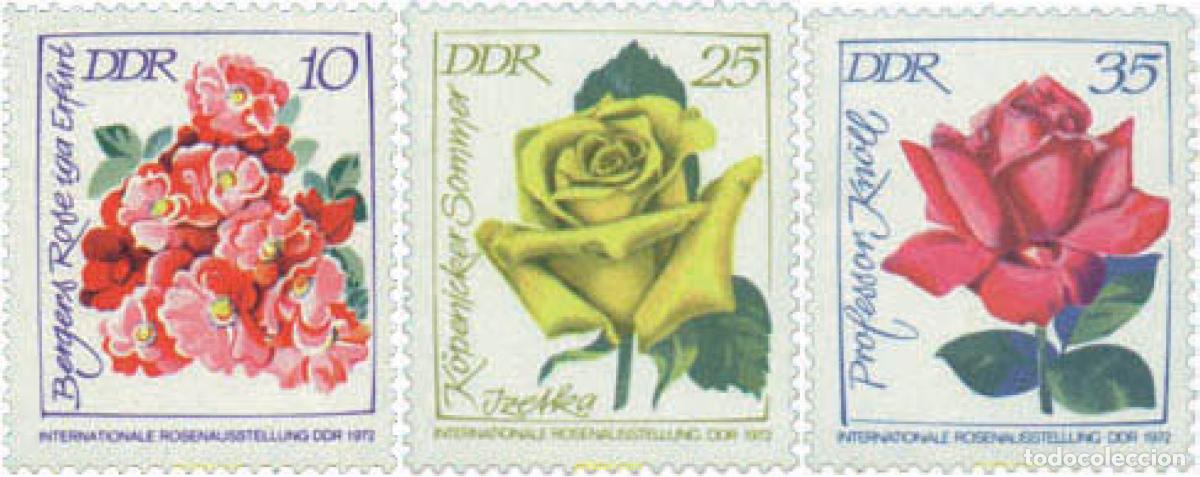 Sellos: 99278 MNH ALEMANIA DEMOCRATICA 1972 EXPOSICION INTERNACIONAL DE ROSAS