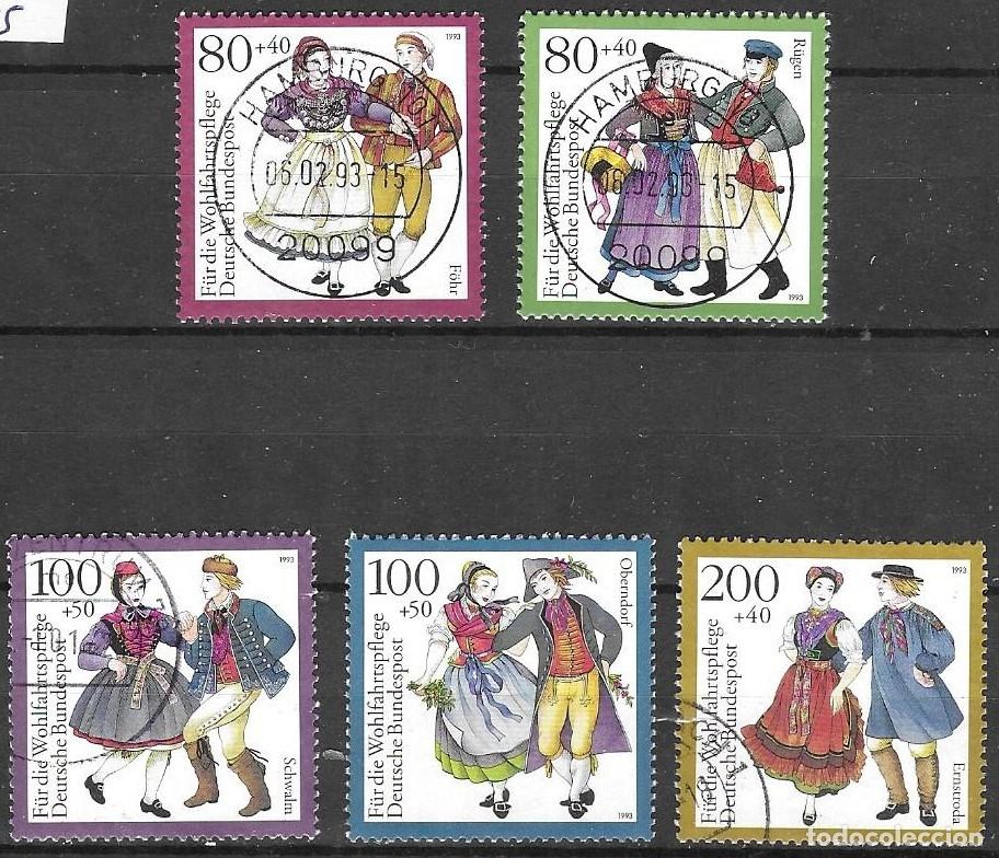 Stamps: SELLOS USADOS DE ALEMANIA 1993, YT 1528/ 32