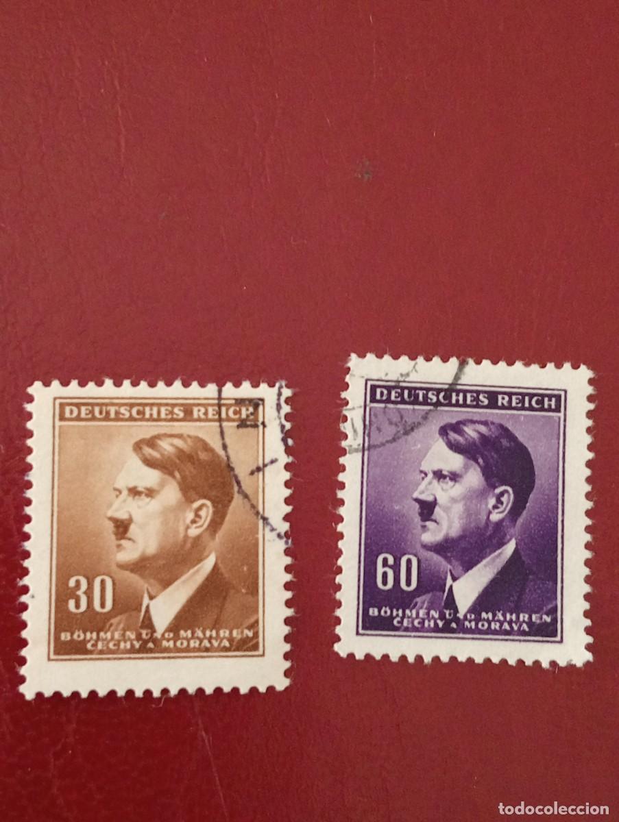 Sellos: LOTE DE SELLOS ANTIGUOS DE HITLER BOHEMIA Y MORAVIA OCUPACION NAZI ALEMANA ALEMANIA
